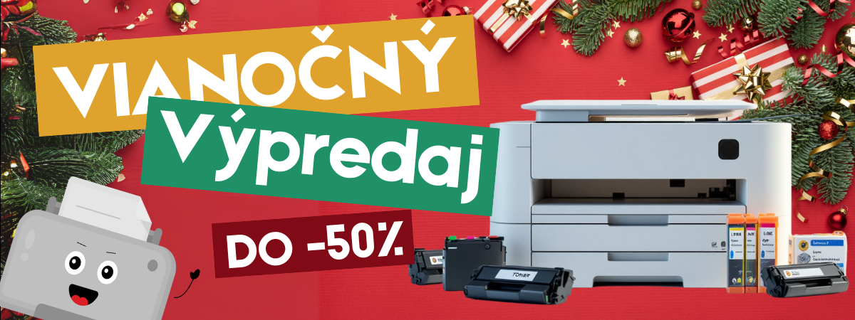 Tonery HP, Canon, Epson, Samsung so zľavou až do -50%