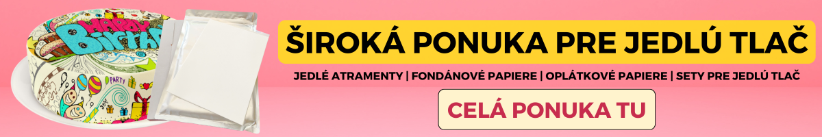 Jedlá tlač, jedlé atramenty, set pre jedlú tlač, fondánový papier
