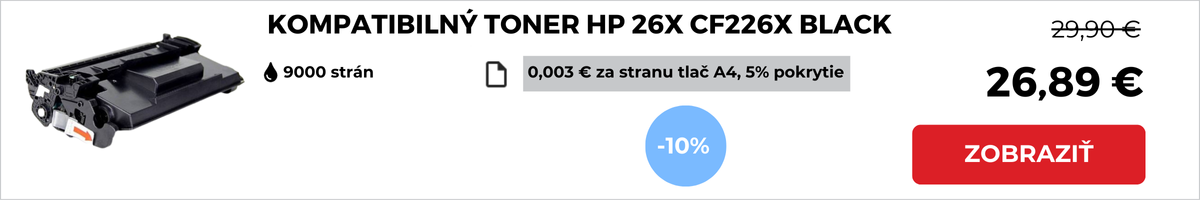 KOMPATIBILNÝ TONER HP 26X CF226X BLACK
