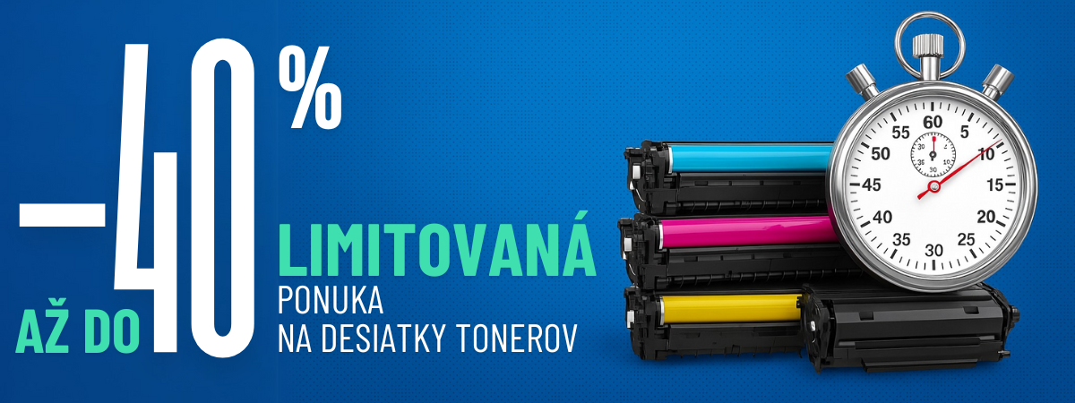Zľava na tonery až do -40%.