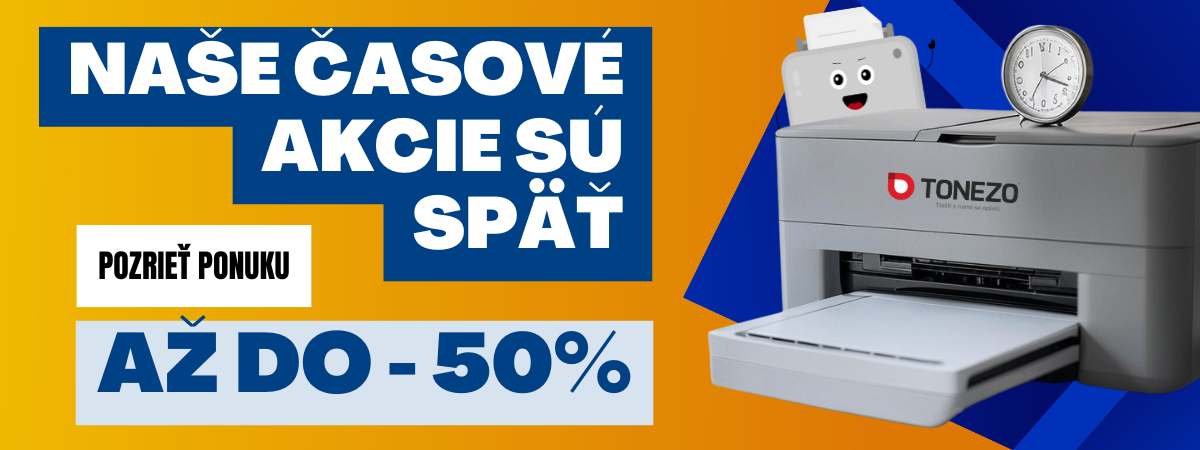 Lacné tonery od Slovenského predajcu s dopravou zadarmo