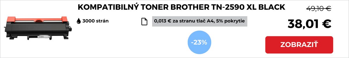 KOMPATIBILNÝ TONER BROTHER TN-2590 XL BLACK