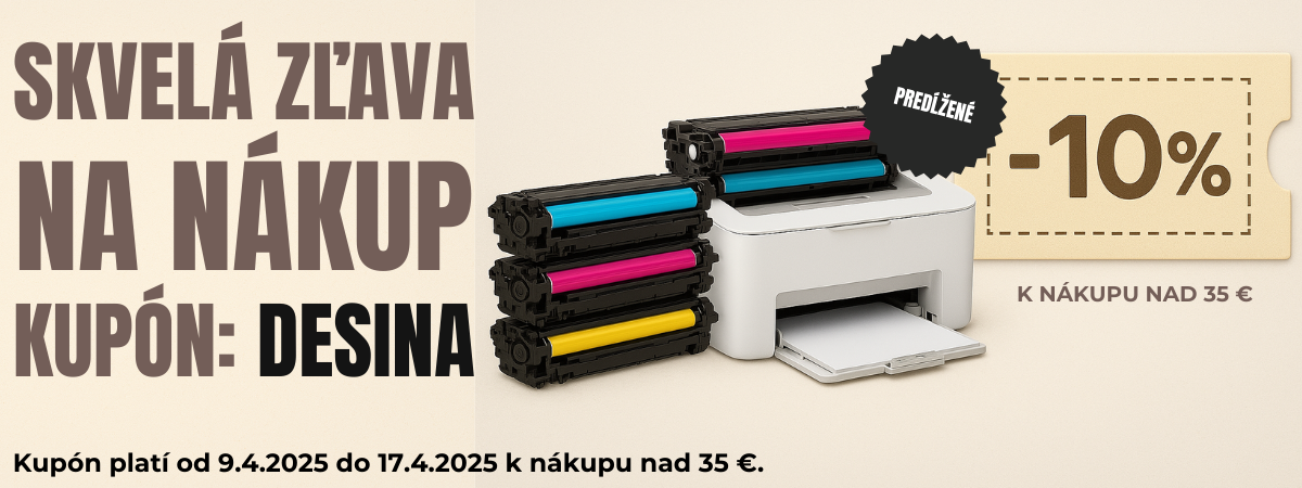 Zľava na  lacné tonery do tlačiarne